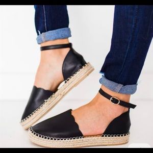 Black Espadrilles Shoes 8.5